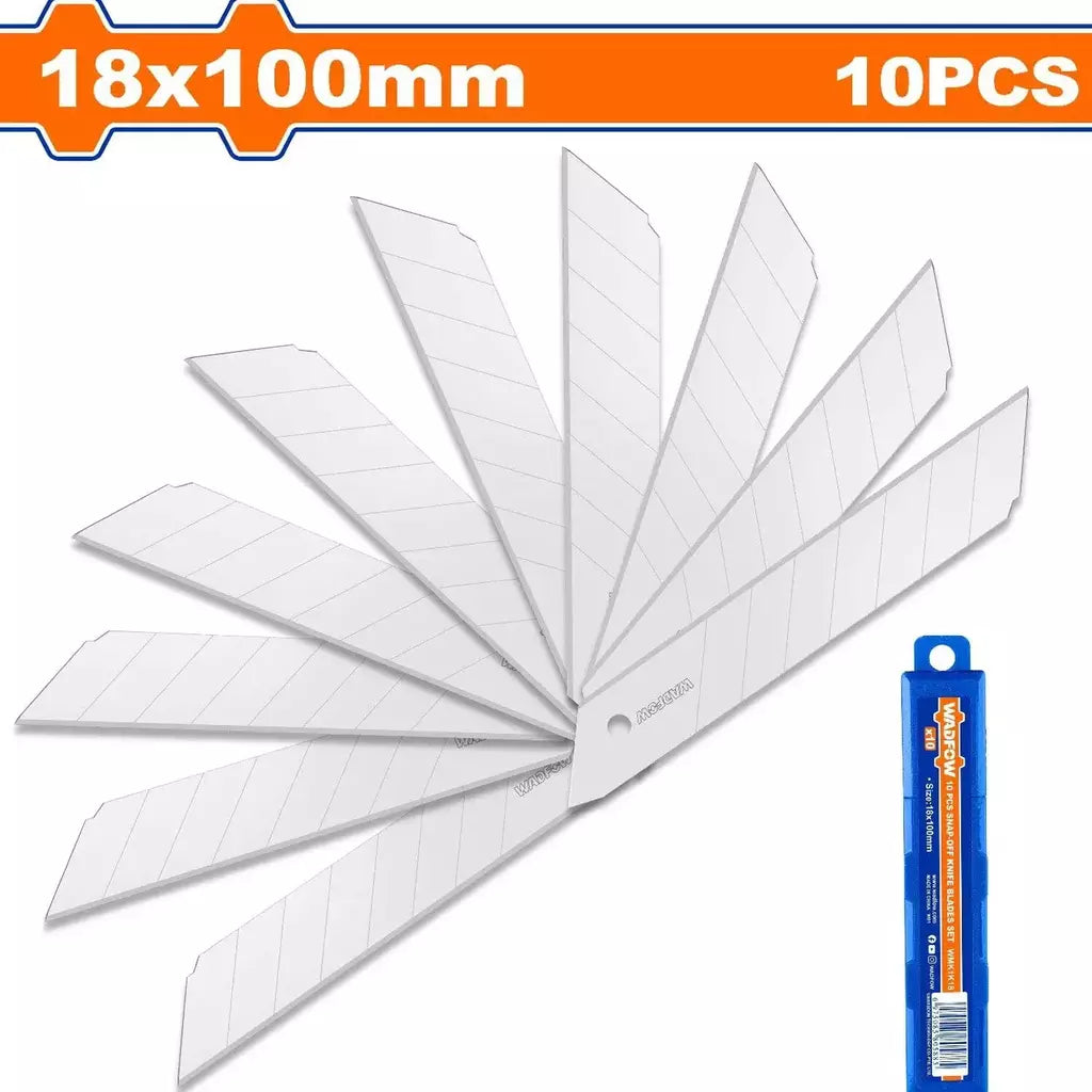 Repuesto hoja cutter x 10 Piezas. Tamaño 18X100mm