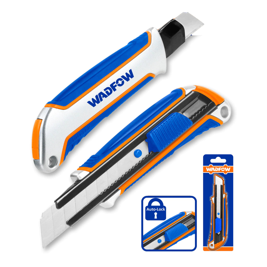 Cutter Trincheta Profesional Metálico Hoja de 18x100mm